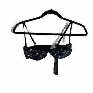 club exx sequin bralette top NWT